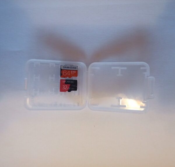 Memory card box for Micro-SD and SD storage