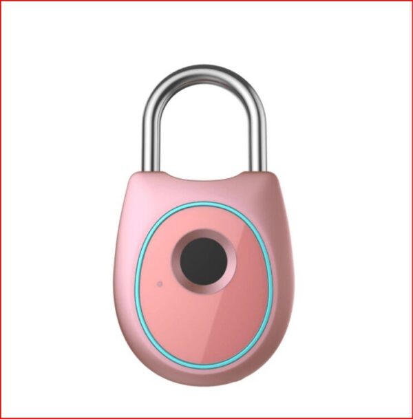 Tll*>pink fingerprint padlock znsg10 (gift for women)