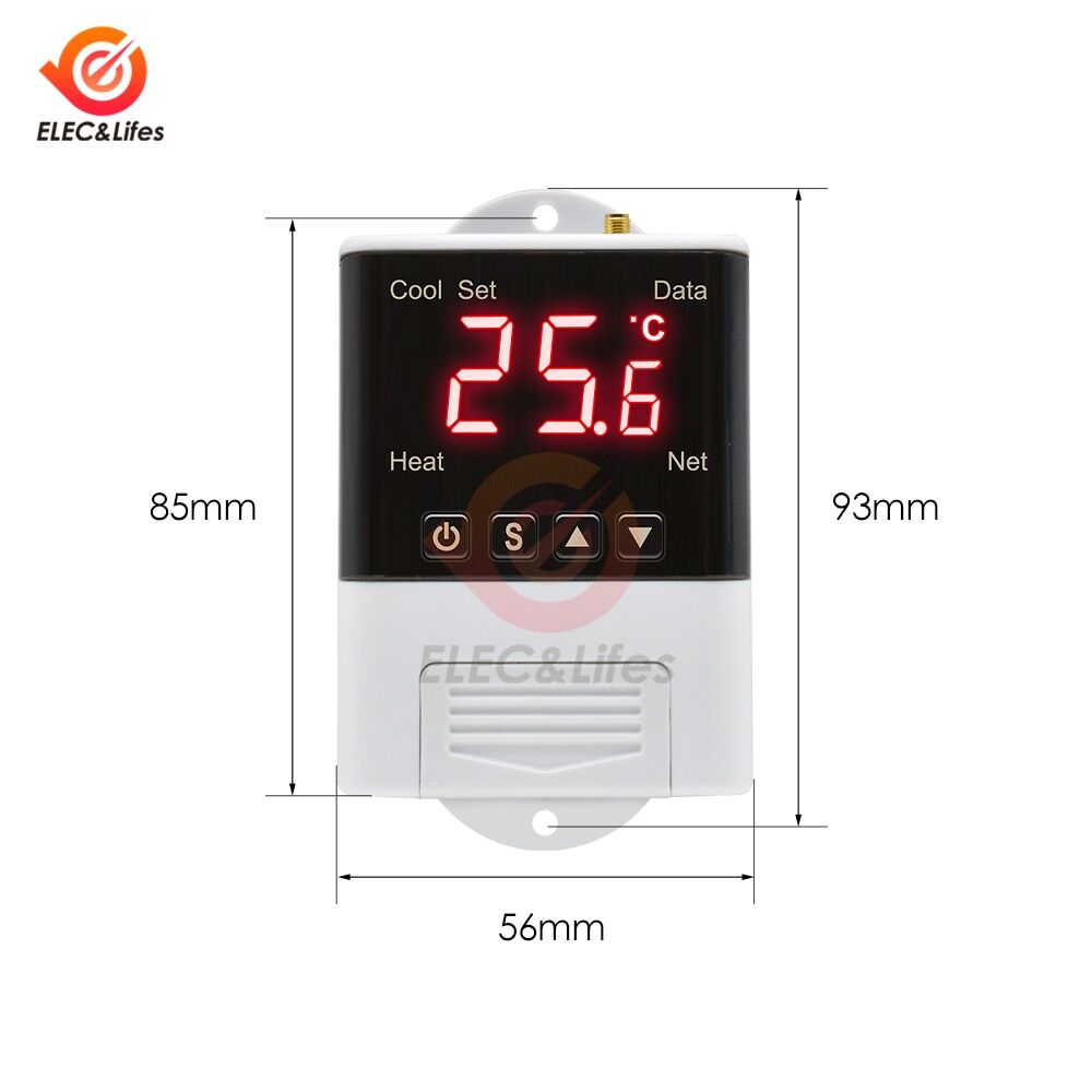 TLL* Effective wifi thermostat thermometer 220V/12V 10A € 46,00
