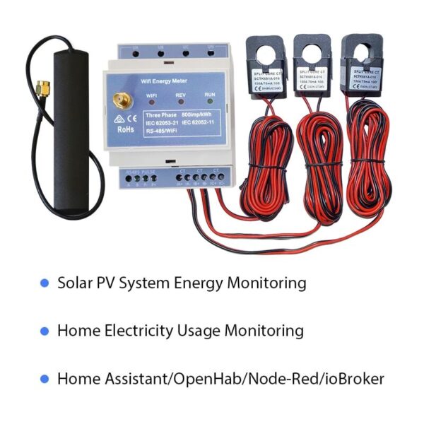 Wifi solar monitor WEM3080T 150A 250A 500A with best app
