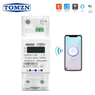 220V 1-фазный монитор мощности Wi-Fi 65A Tomzn DDS238 Приложение Tuya Smartlife