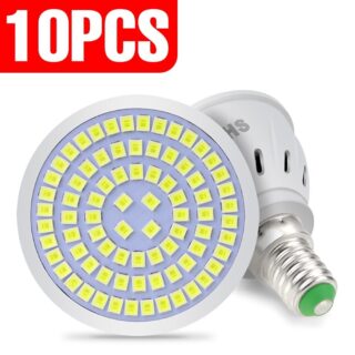 10pce 220V spot light bulbs LED 4w 6w 8w socket E27 E14 GU10 MR16 B22