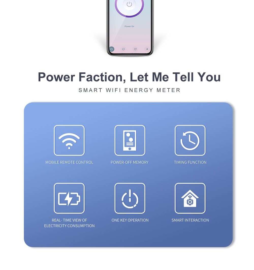 380 В wifi измеритель потребления электроэнергии с приложением Tuya Smartlife € 122,91