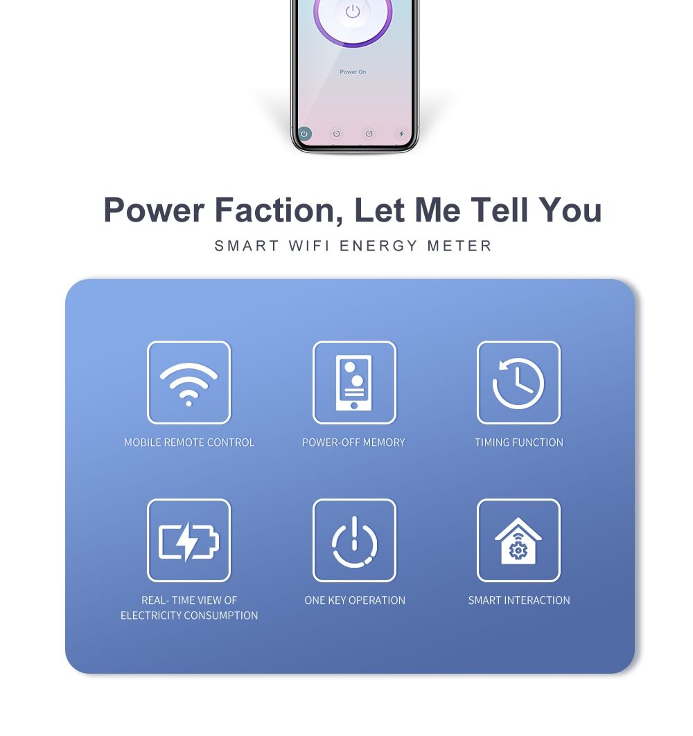 Tuya wifi smart 3-phase energy meter (60a-80a) with remote control € 119,19