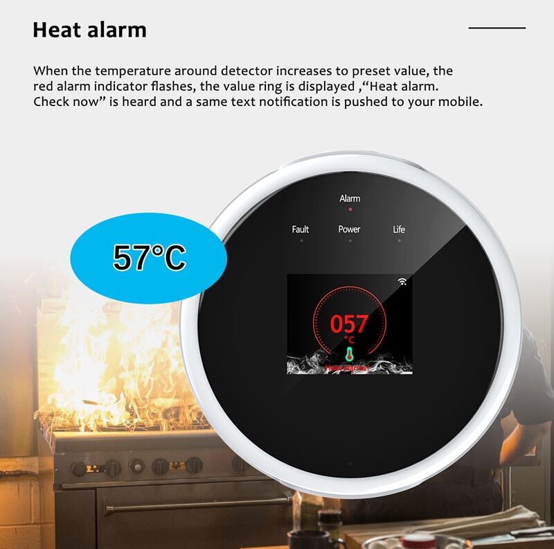 Tuya wifi smart gas leakage alarm emastiff for natural gas and lpg € 37,82