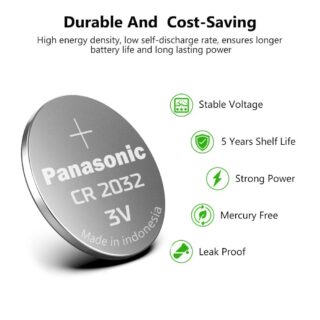 cr2032 Panasonic akumulators 3V 1tk