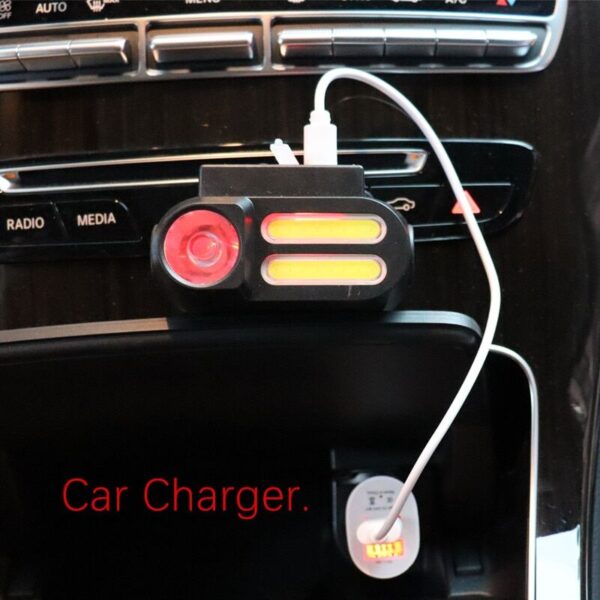 TLL* Casual led headlamp usb charging waterproof battery 18650 LELITEN € 19,35