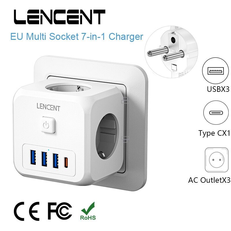 Tll* 220v 4000w eu socket divider switch usb travel adapter € 24,00