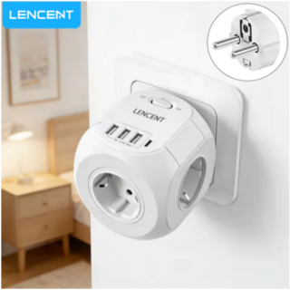 TLL* 220V 4000W ЕС розетка разделитель переключатель USB адаптер путешествия