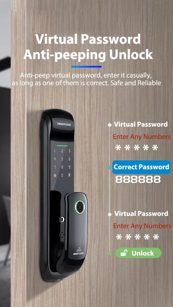 Smart wifi fingerprint door lock Raykube FM08 card code Tuya € 167,82