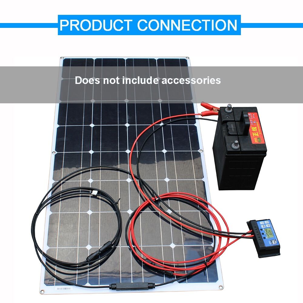 ASUNERGE flexible solar panel 100W monocrystalline or solar panel kit € 111,65