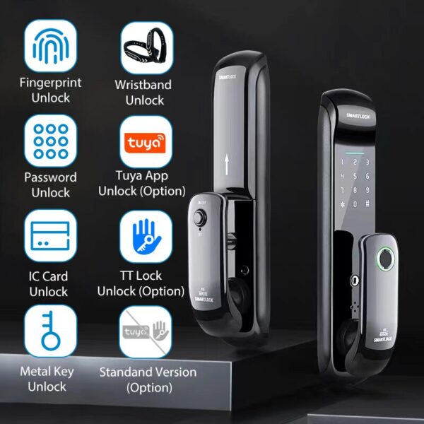 Smart wifi fingerprint door lock Raykube FM08 card code Tuya € 132,97