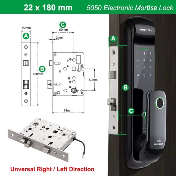 Raykube fm09 smart door lock with multiple unlocking options € 129,85