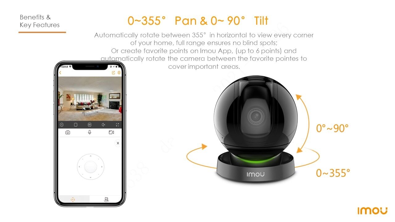 Dahua Imou Life camera REX 4MP 3.6mm Wifi app 360° artificial intelligence € 0,00