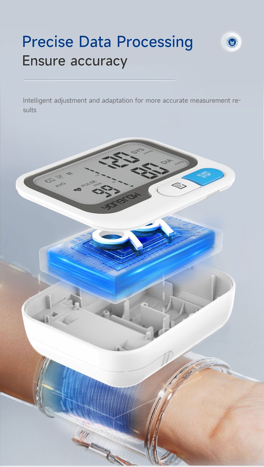 Digital wrist blood pressure monitor Yongrow YK-BPW5 € 35,00