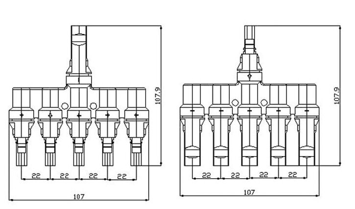 Pv connectors mc4 for solar panels 1 pair € 8,64