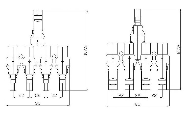 Pv connectors mc4 for solar panels 1 pair € 8,64