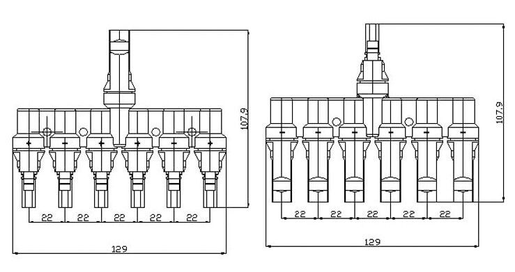 Pv connectors mc4 for solar panels 1 pair € 8,59