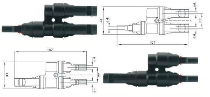 Pv connectors mc4 for solar panels 1 pair € 8,84