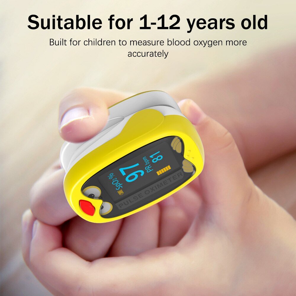 1-12 aastane laps meditsiiniline pulssoksümeeter laetav YK-K1 € 43,51