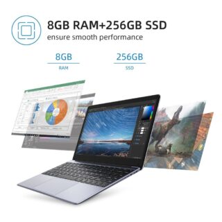 Ноутбук Chuwi 14,1 дюйма, 38 Вт·ч, W11, 8 ГБ/256 ГБ, HeroBook Pro