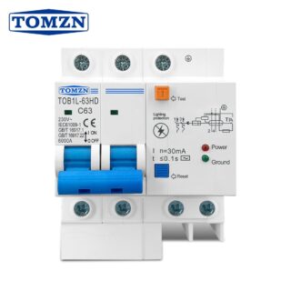 220V 16A-63A residual current circuit breaker surge protector lightning protector