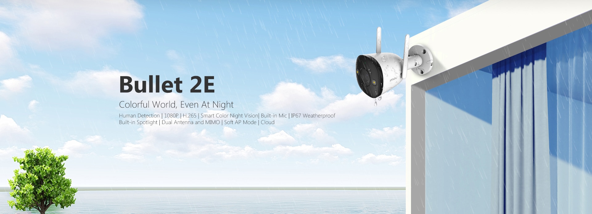 Color night vision wifi security cameras Dahua Imou 2E 4MP for outdoor € 80,21
