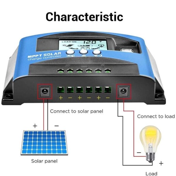 Solar charge controller 100A 60A 50A 40A 30A 12/24V MPPT+PWM € 30,21