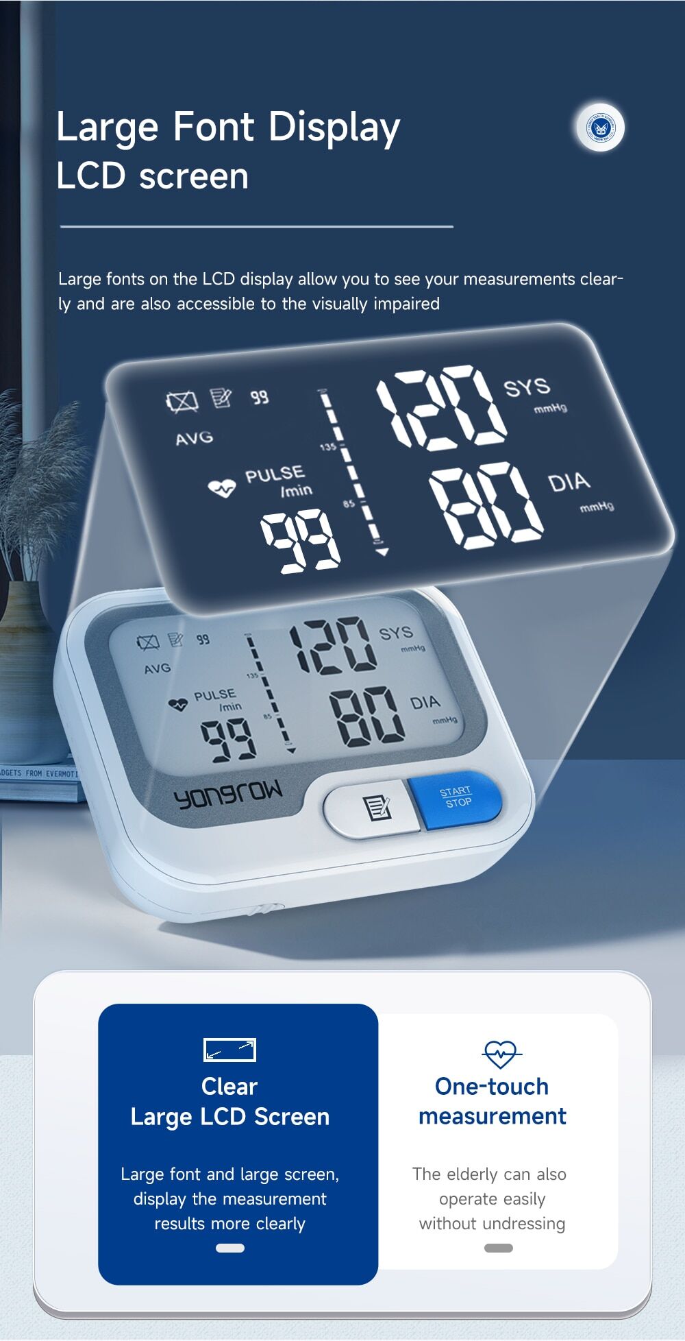 Digital wrist blood pressure monitor Yongrow YK-BPW5 € 33,52