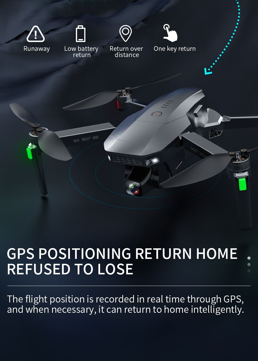 Drones for professional photography SG907 MAX 3-axis 4K camera € 157,09