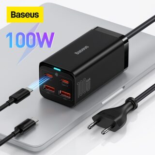 Зарядний пристрій USB-C для ноутбука 100 Вт 220 В PD GaN Fast Charger