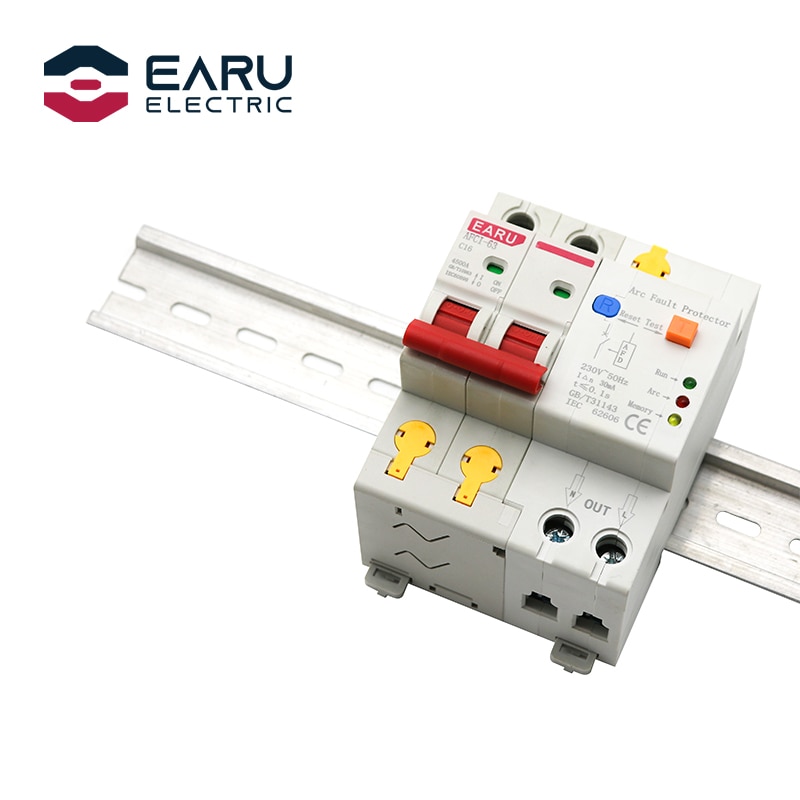 AFCI arc fault protector 32A 2P overload earth leakage short circuit voltage lightning protector € 130,57