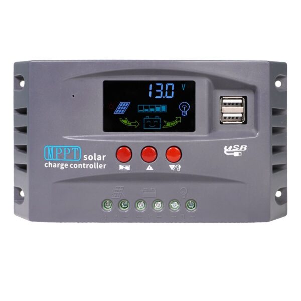 MPPT Controller illuminated 10A-30A 12V/24V auto solar charge controller 50VDC For Lithium Lifepo4 GEL Lead Acid € 20,95