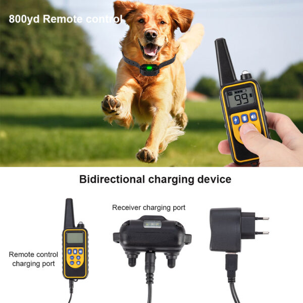 Dog training collar with 800m sound/ vibration/ shock remote for all kinds of dog € 47,52