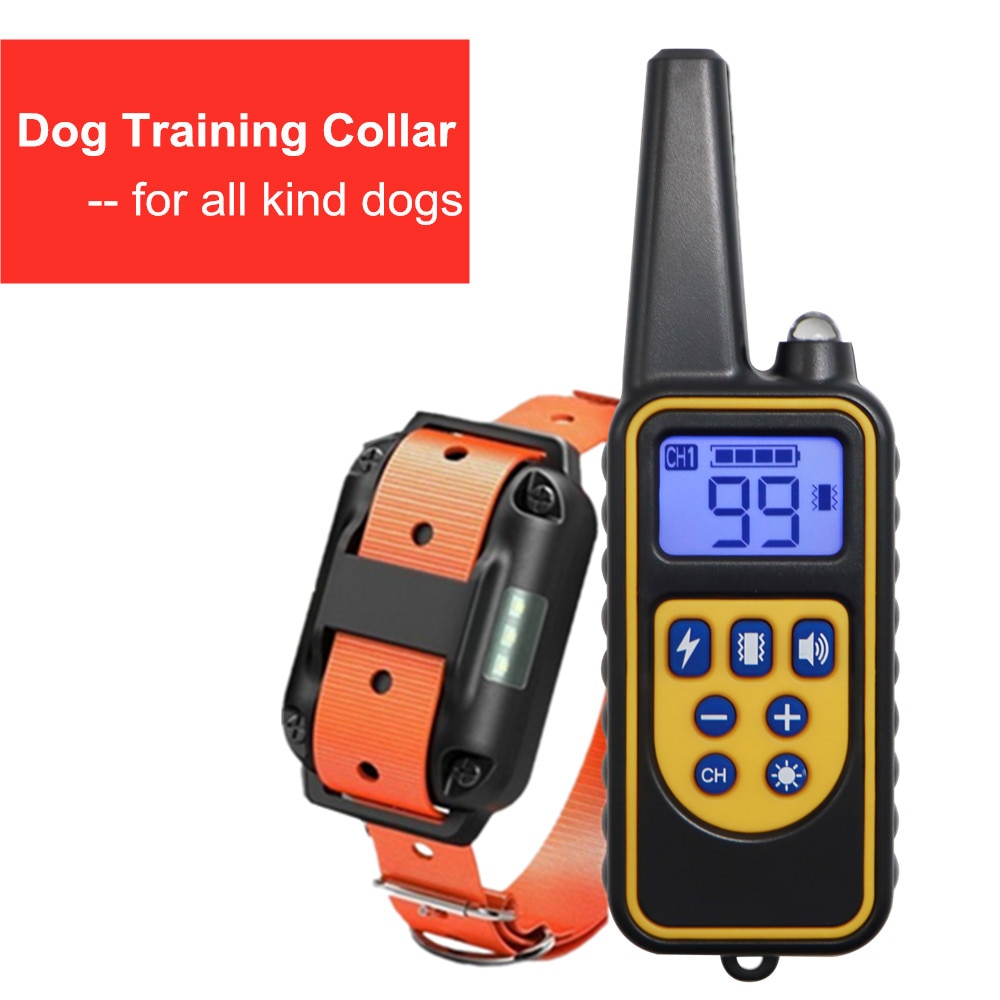 Dog training collar with 800m sound/ vibration/ shock remote for all kinds of dog € 47,27