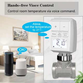 Tuya ZigBee wifi radiator valve thermostat with Smart Life app for home TRV