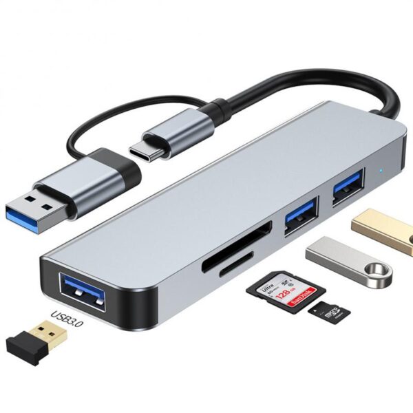 RYRA 2 in 1 usb-c usb-a splitter docking station 7 in 1 for data transfer and charging € 18,22