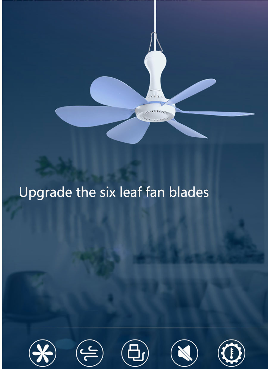 Xiaomi usb ceiling fan big and silent 5V 10W with 6 soft blades € 36,99