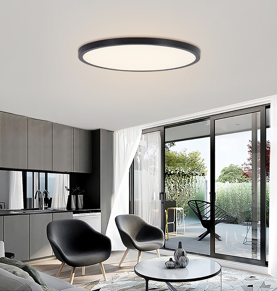 Ultra thin led ceiling lamp 48w 36w 24w 18w 6w - modern panel ceiling lights € 12,17