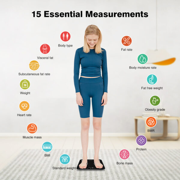 Bluetooth smart body scale insmart compatible to fitbit samsung health and more € 74,18