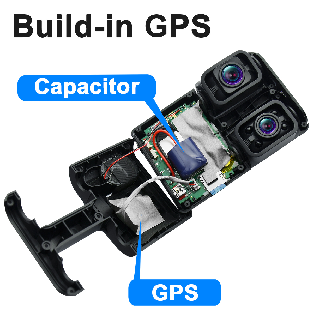 Car camera 4K GPS car DVR wifi night vision motion detection parking monitor D30H € 0,00