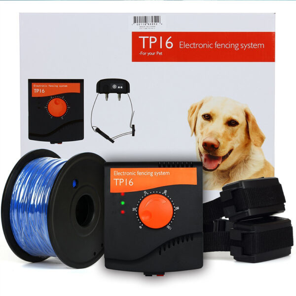Šunų užkasta elektroninė tvora Wodondog TP16 iki 5000m2 su apykakle