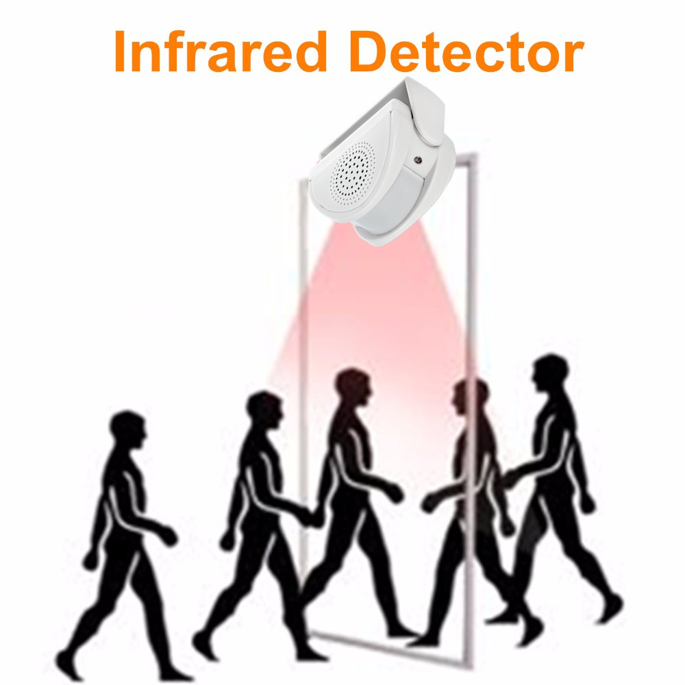 Welcome infrared chime doorbell pir 32 songs alarm adjustable volume € 33,28