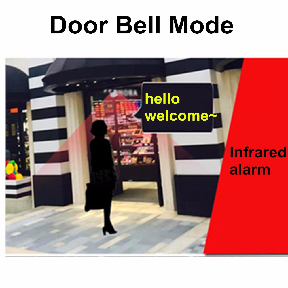 Welcome infrared chime doorbell pir 32 songs alarm adjustable volume € 34,29