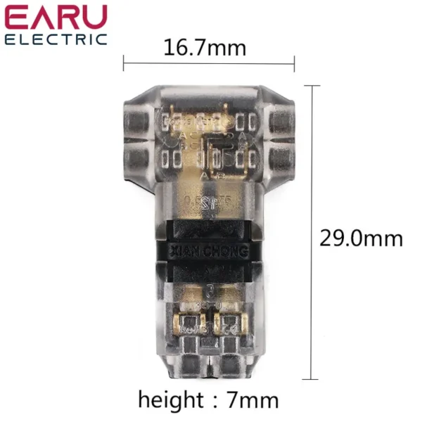 Universal compact t-shape wire connector awg 18-24 € 7,92