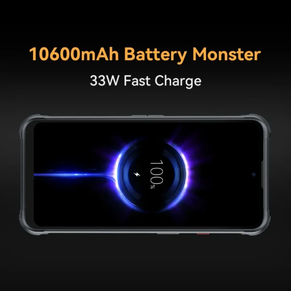 4g waterproof smartphone cubot kingkong power 10600mah 33w fast charge 8gb/256gb android 13 nfc € 209,66
