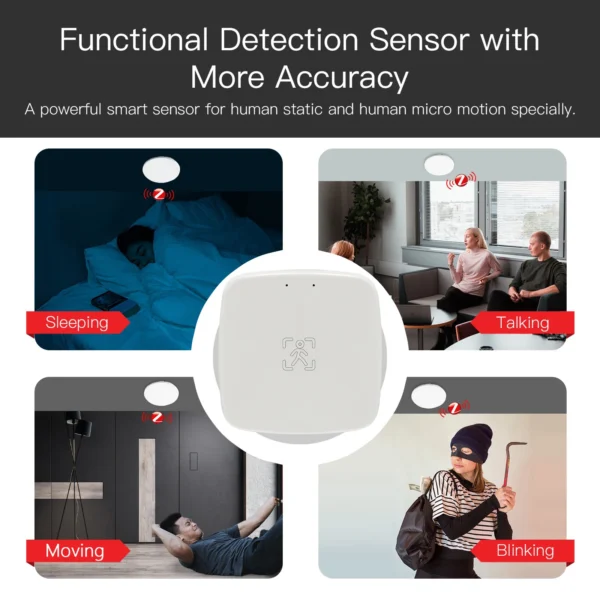Tuya wifi human presence sensor mmWave radar detector with Smart Life app € 28,53