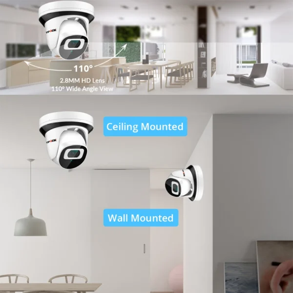 Wifi indoor ceiling camera e-mail photo video tptek with camhi free app € 49,66