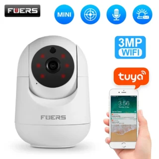 Tuya WiFi beebikaamera 3MP automaatse jälgimisega FUERS poolt
