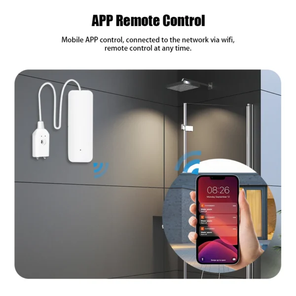 2 pce tuya wifi wall water leakage detector alarm sensor with smart life app € 31,78
